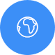 world blue icon image