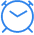 blue time icon image