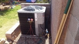 air conditioner in a yard image
