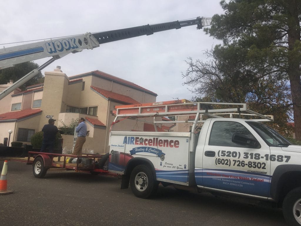 crane picture Air Excellence Heating and Cooling Tucson, AZ