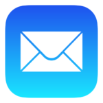blue email icon image