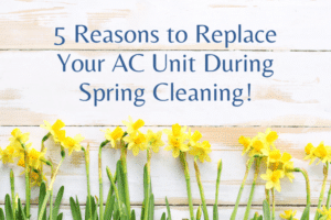 5 Reasons an AC replacement During Spring Cleaning blog image