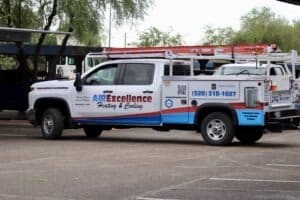 air excellence truck parked in business lot image